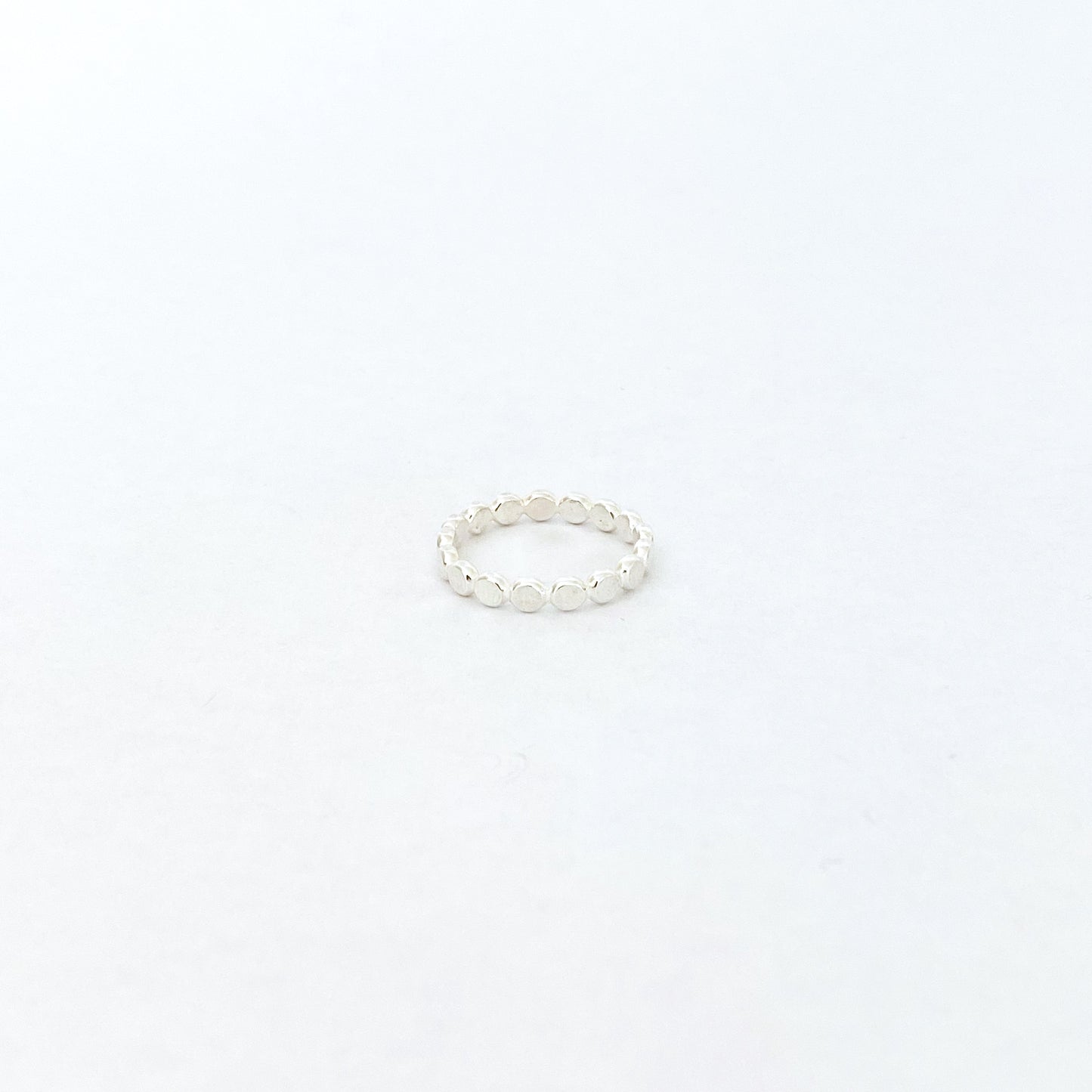 Stacker Ring- Hammered bead