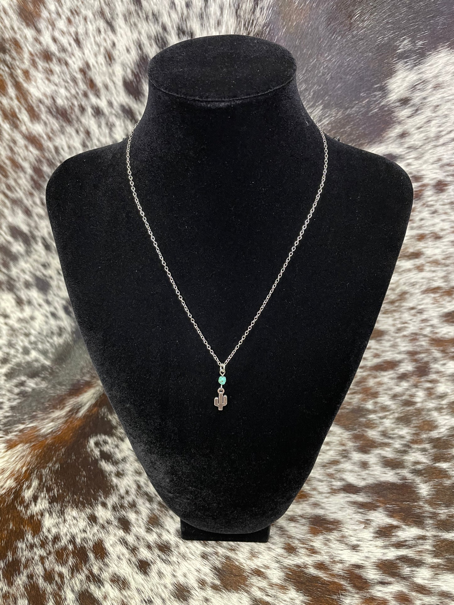 Turquoise Cactus Necklace