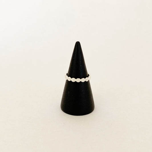 Stacker Ring- Hammered bead