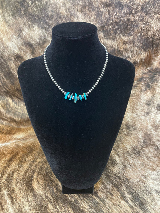 Turquoise Cluster Choker