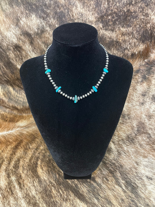 Turquoise Chips Choker